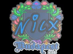 Sticker | nicx (Embroidered) | Budapest 2025