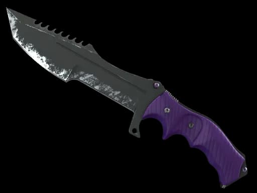 ★ StatTrak™ Huntsman Knife | Ultraviolet (Well-Worn)