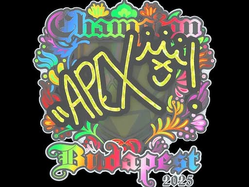 Sticker | apEX (Holo, Champion) | Budapest 2025