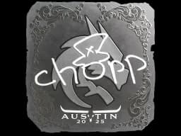 Sticker | chopper (Foil) | Austin 2025