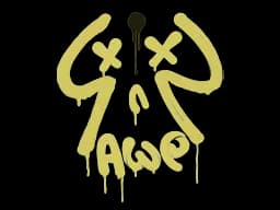 Sealed Graffiti | Recoil AWP (Tracer Yellow)