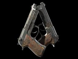 StatTrak™ Dual Berettas | Hideout (Battle-Scarred)