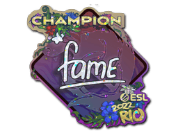 Sticker | fame (Glitter, Champion) | Rio 2022