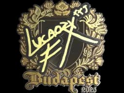 Sticker | Lucaozy (Gold) | Budapest 2025