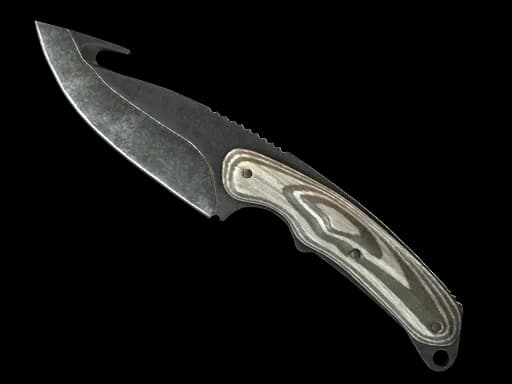 ★ Gut Knife | Black Laminate (Well-Worn)