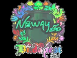 Sticker | noway (Holo) | Budapest 2025