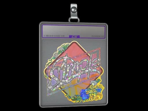 Sticker Slab | s1mple (Glitter) | Rio 2022