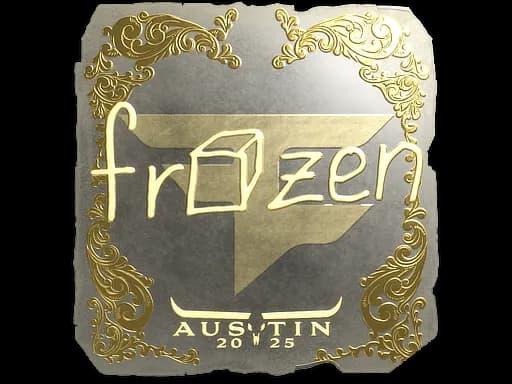 Sticker | frozen (Gold) | Austin 2025