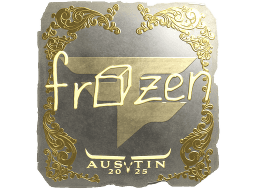 Sticker | frozen (Gold) | Austin 2025
