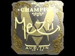 Sticker | mezii (Gold, Champion) | Austin 2025