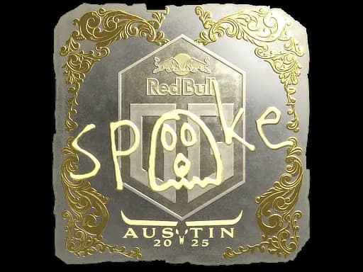 Sticker | spooke (Gold) | Austin 2025