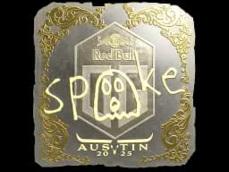 Sticker | spooke (Gold) | Austin 2025