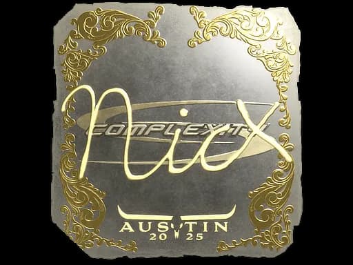 Sticker | nicx (Gold) | Austin 2025