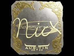 Sticker | nicx (Gold) | Austin 2025