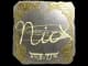 Sticker | nicx (Gold) | Austin 2025 CS2 skin