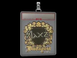 Sticker Slab | slaxz- (Gold) | Budapest 2025