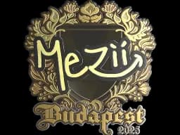 Sticker | mezii (Gold) | Budapest 2025