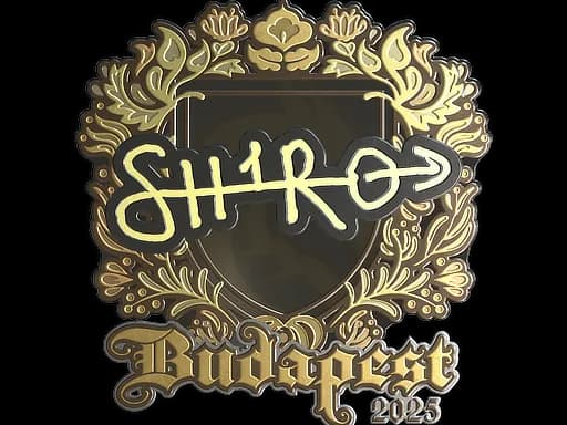 Sticker | sh1ro (Gold) | Budapest 2025
