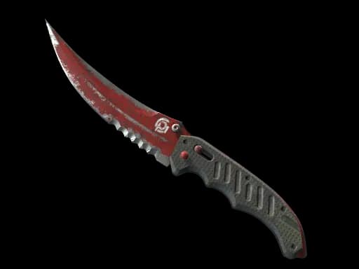 ★ Flip Knife | Crimson Web (Battle-Scarred)
