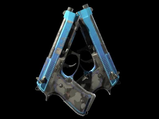 StatTrak™ Dual Berettas | Urban Shock (Well-Worn)