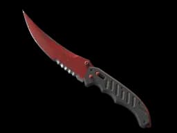 ★ Flip Knife | Crimson Web (Well-Worn)