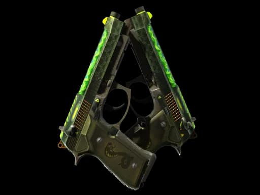 StatTrak™ Dual Berettas | Cobra Strike (Field-Tested)