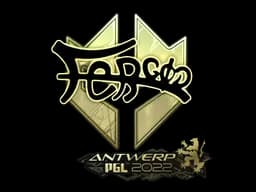 Sticker | fer (Gold) | Antwerp 2022