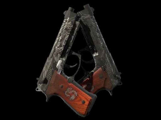 StatTrak™ Dual Berettas | Dualing Dragons (Factory New)