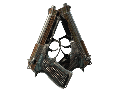 Dual Berettas | Tread (Battle-Scarred)