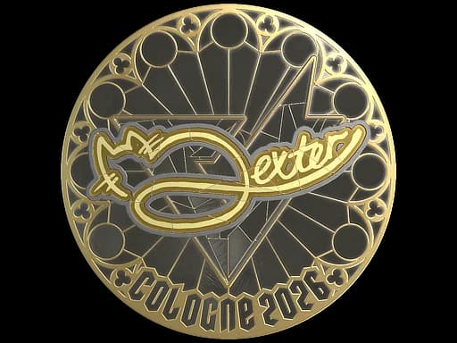 Sticker | dexter (Gold) | Cologne 2026