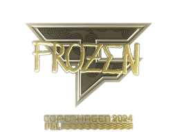 Sticker | frozen (Gold) | Copenhagen 2024