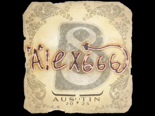 Sticker | alex666 | Austin 2025
