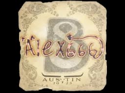 Sticker | alex666 | Austin 2025