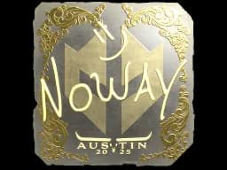 Sticker | noway (Gold) | Austin 2025