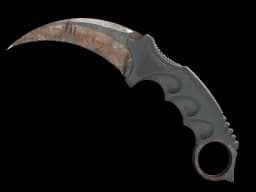 ★ StatTrak™ Karambit | Rust Coat (Battle-Scarred)