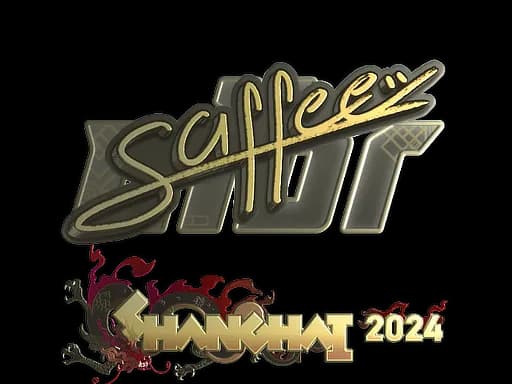 Sticker | saffee (Gold) | Shanghai 2024