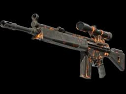 StatTrak™ G3SG1 | Orange Crash (Battle-Scarred)