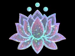 Sticker | Lotus (Glitter)
