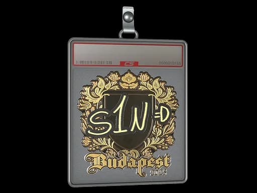 Sticker Slab | s1n (Gold) | Budapest 2025