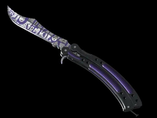 ★ StatTrak™ Butterfly Knife | Freehand (Well-Worn)