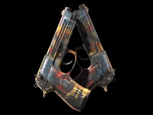 StatTrak™ Dual Berettas | Hideout (Minimal Wear)