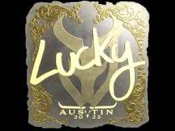 Sticker | Lucky (Gold) | Austin 2025