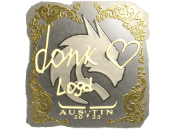 Sticker | donk (Gold) | Austin 2025
