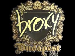 Sticker | broky (Gold) | Budapest 2025