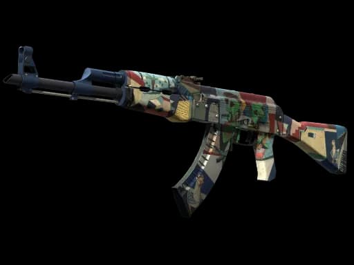 StatTrak™ AK-47 | Leet Museo (Well-Worn)
