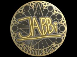Sticker | jabbi (Gold) | Cologne 2026