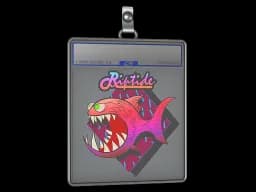 Sticker Slab | Pink Jaggyfish