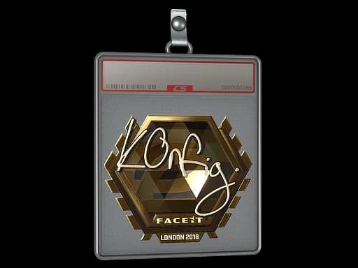 Sticker Slab | k0nfig (Gold) | London 2018