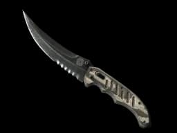 ★ Flip Knife | Black Laminate (Minimal Wear)