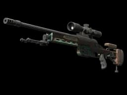 Souvenir SSG 08 | Azure Glyph (Battle-Scarred)